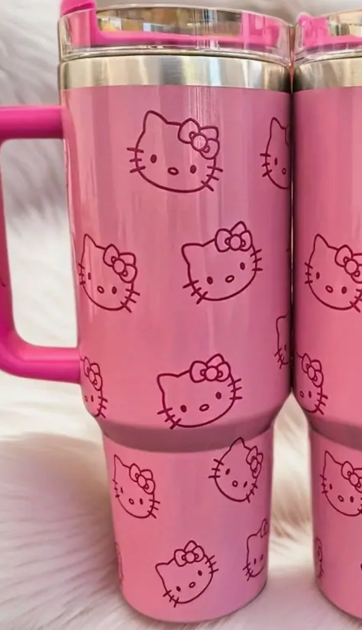 40oz tumbler H kitty