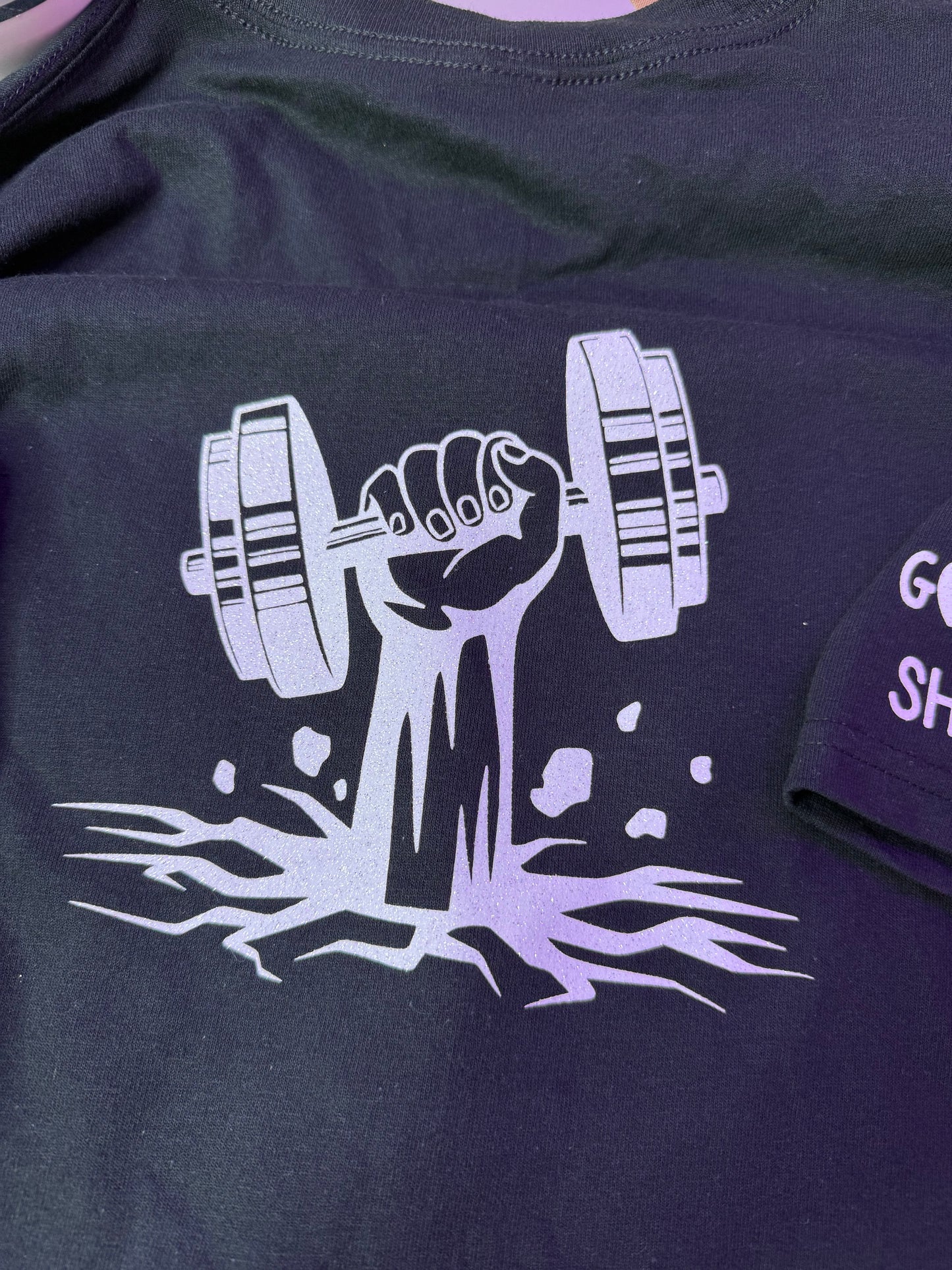 God is within her T-shirt