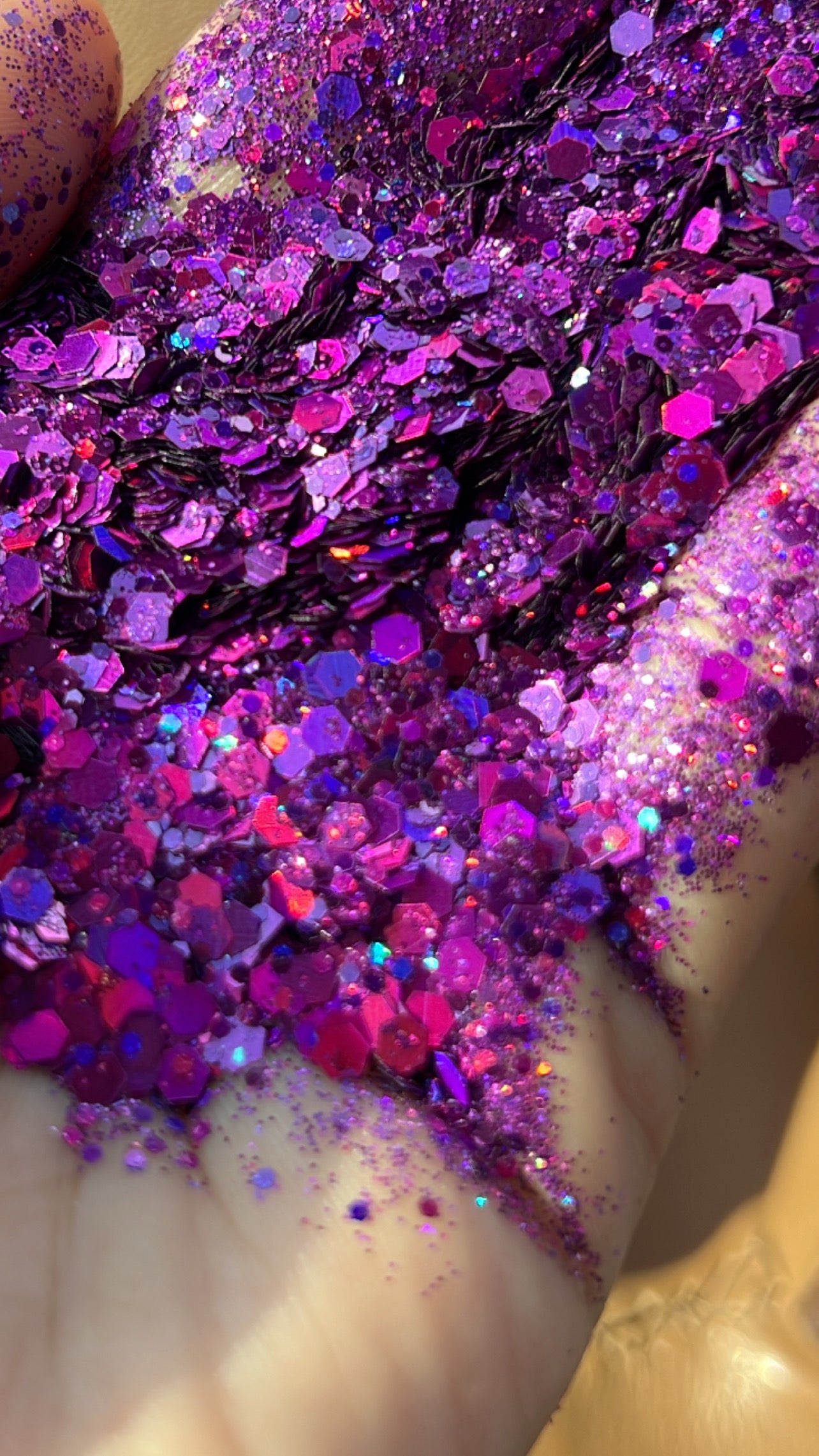 Dk amethyst glitter