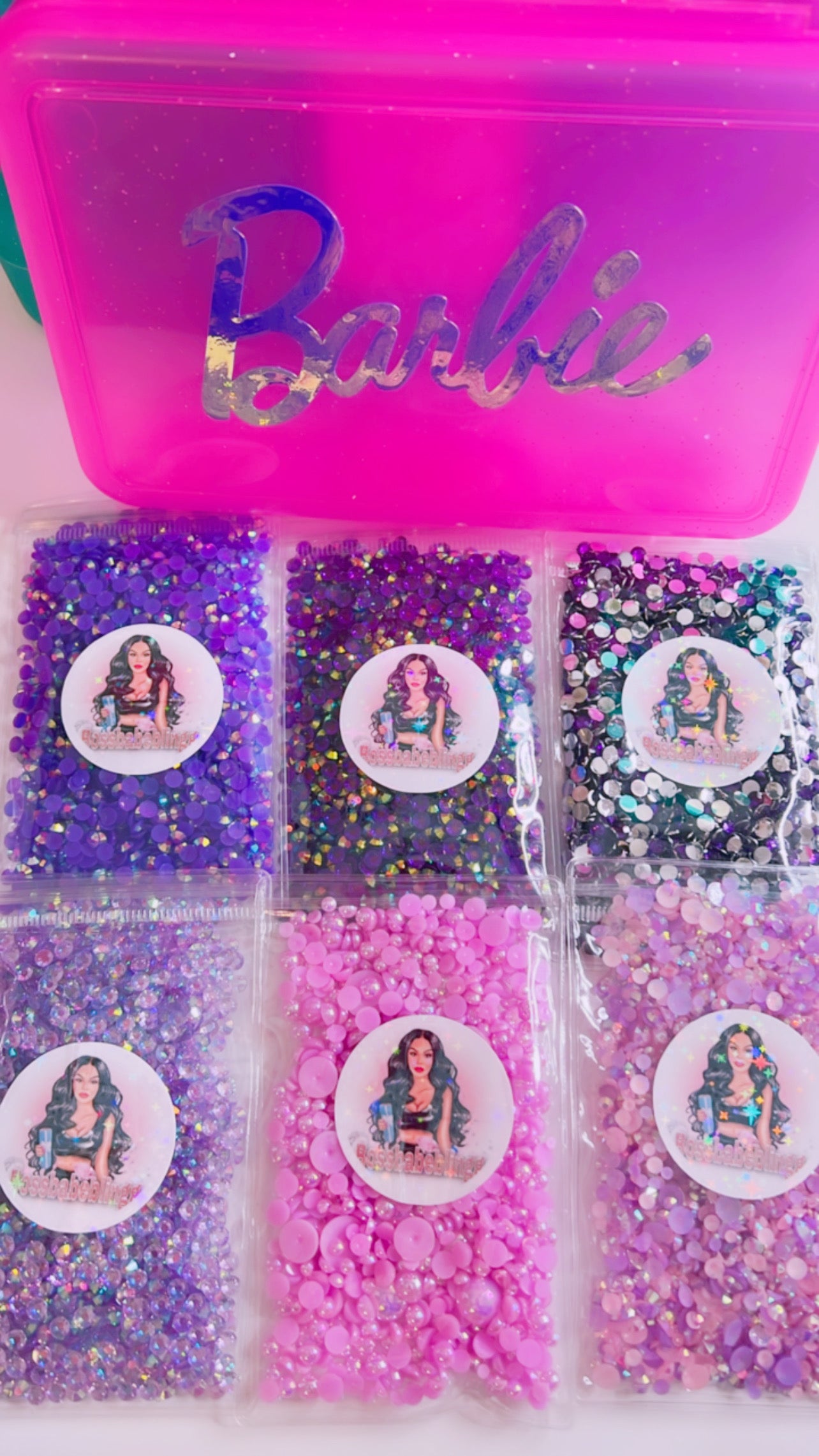Purple Barbie box