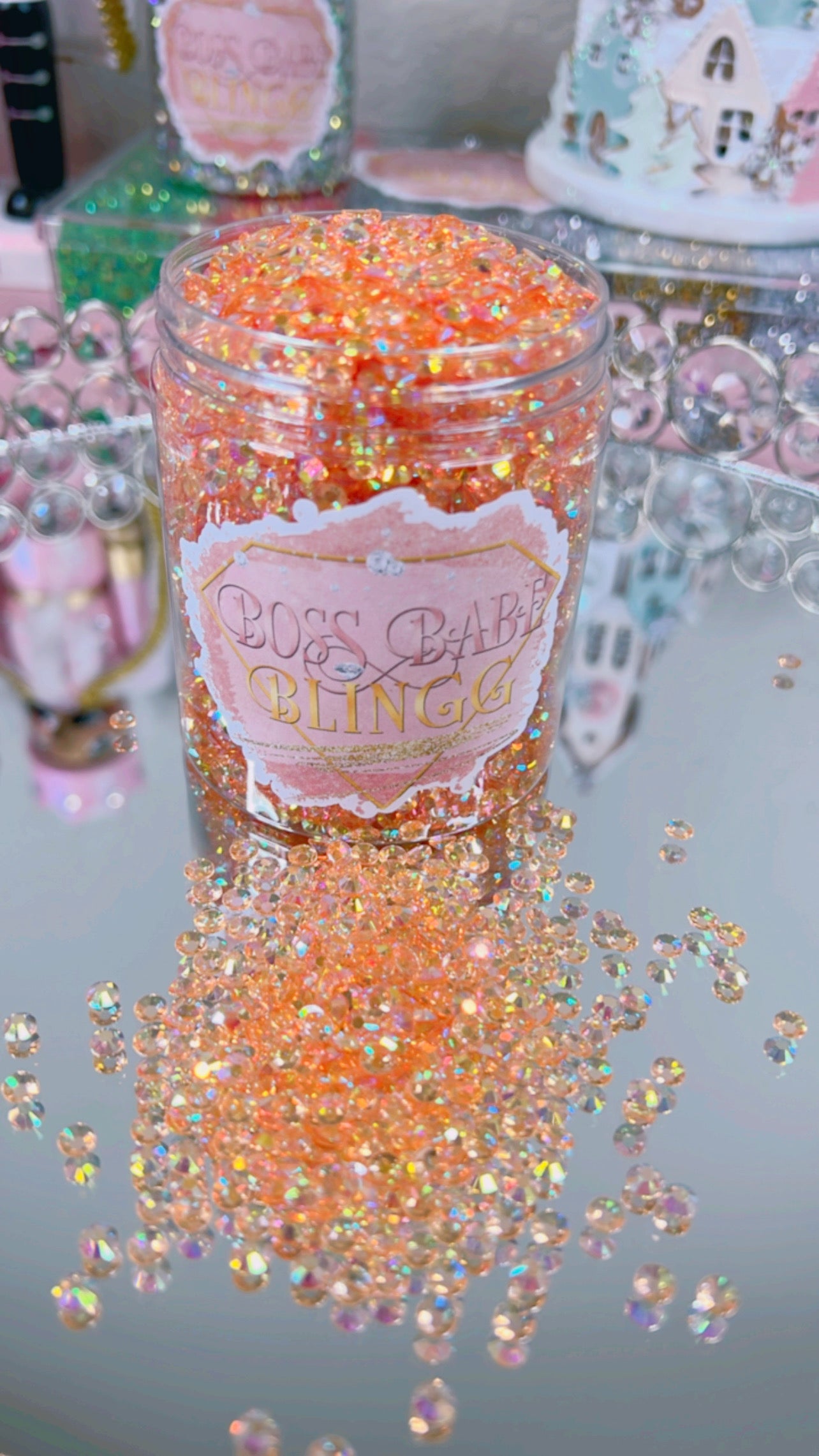 Transparent champagne ab