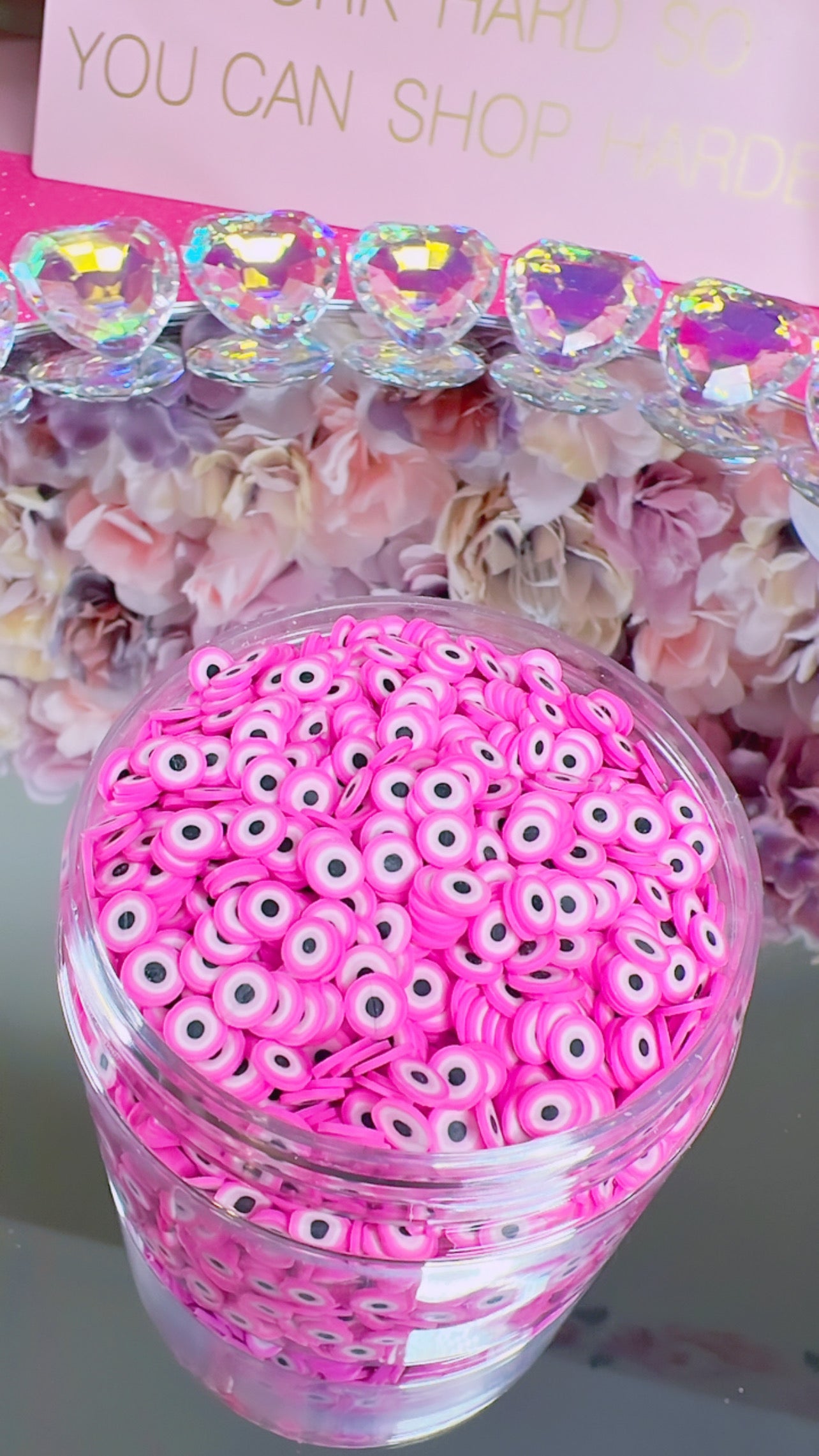 Pink evil eye