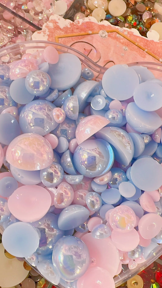 Cotton candy pearls mix